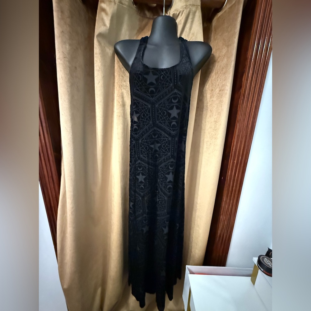 Killstar sz L mesh pentagram dress - Picture 2 of 8